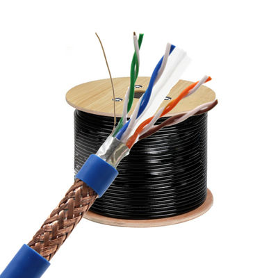 kwaliteit  SFTP NETWORK CABLES CAT 6 CAT6 CAT6A CAT7 305M STP Cat6 FTP CPR LAN CABLE 23AWG COPPER 1000FT LSZH sftp ax fabriek