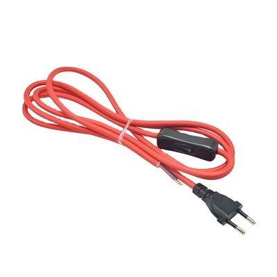 Hot Selling Waterproof Home Appliance Round Braided AC Plug Extension Power Cord with Switch in Guangdong